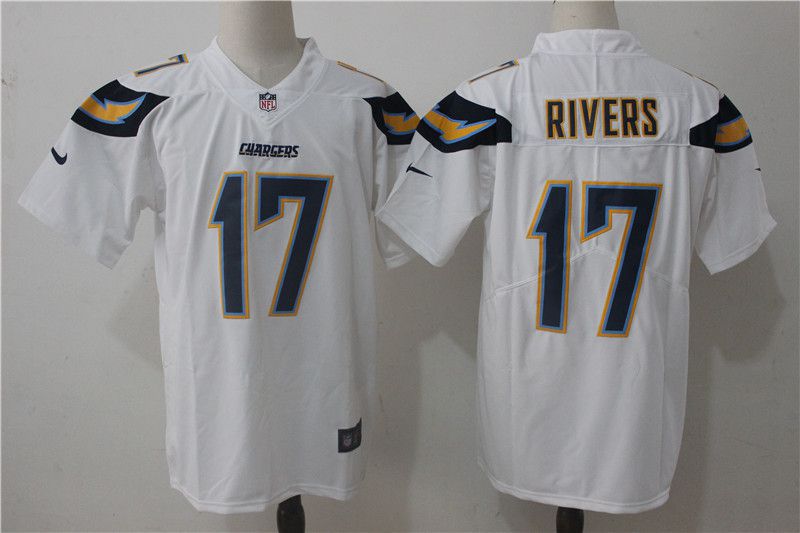 Men Los Angeles Chargers #17 Rivers White Nike Vapor Untouchable Limited NFL Jerseys